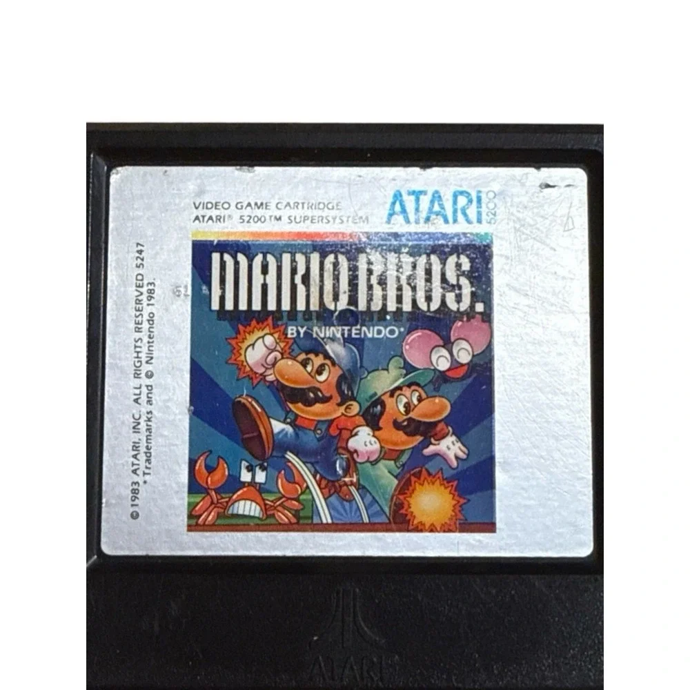 Mario Bros. for Atari 5200 Retro Video Game Cartridge 1983 8-Bit Works